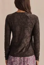 Splendid  Cecelia Long Sleeve Floral Tee