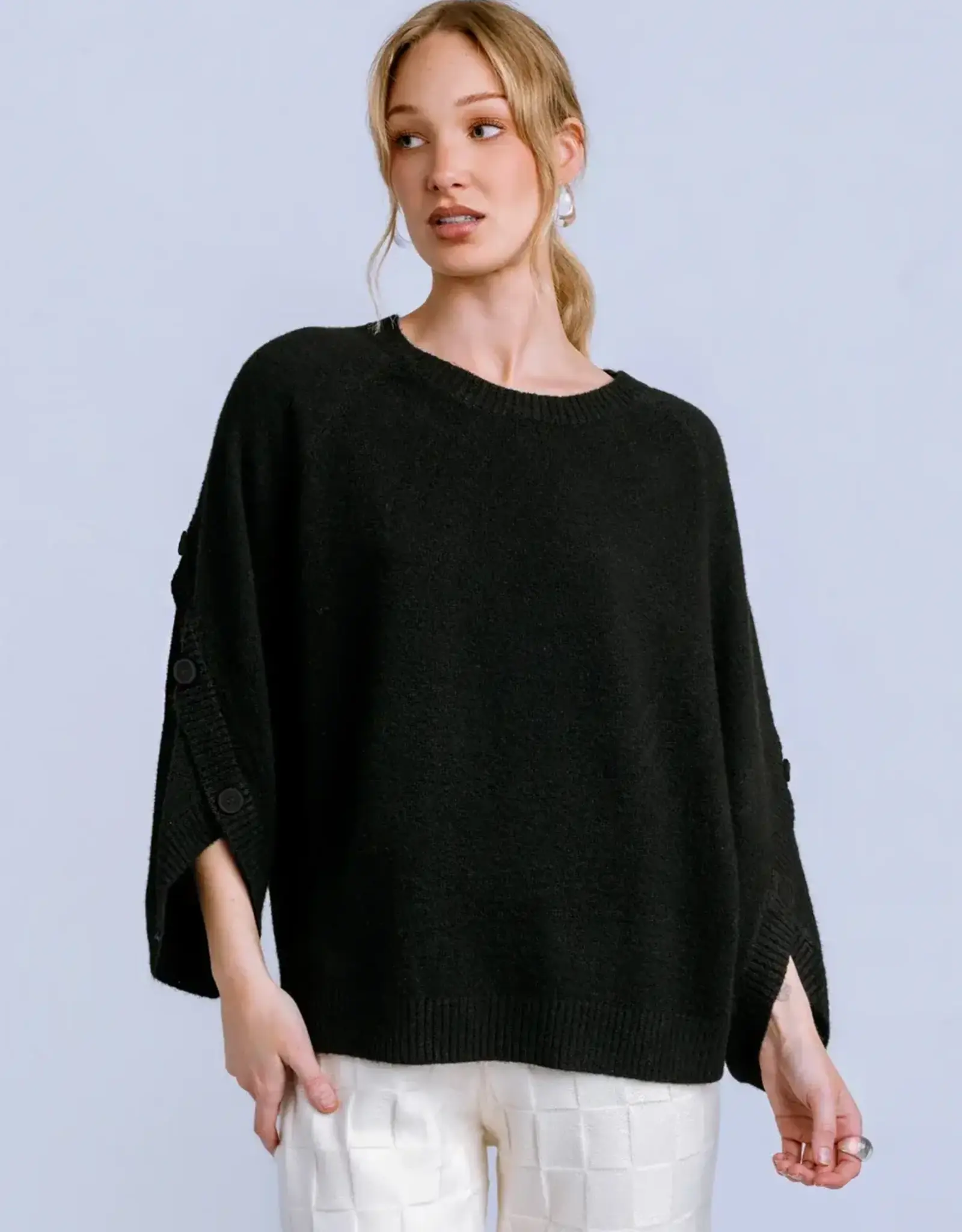 Kerisma Knits  Melody Button Sleeve Top