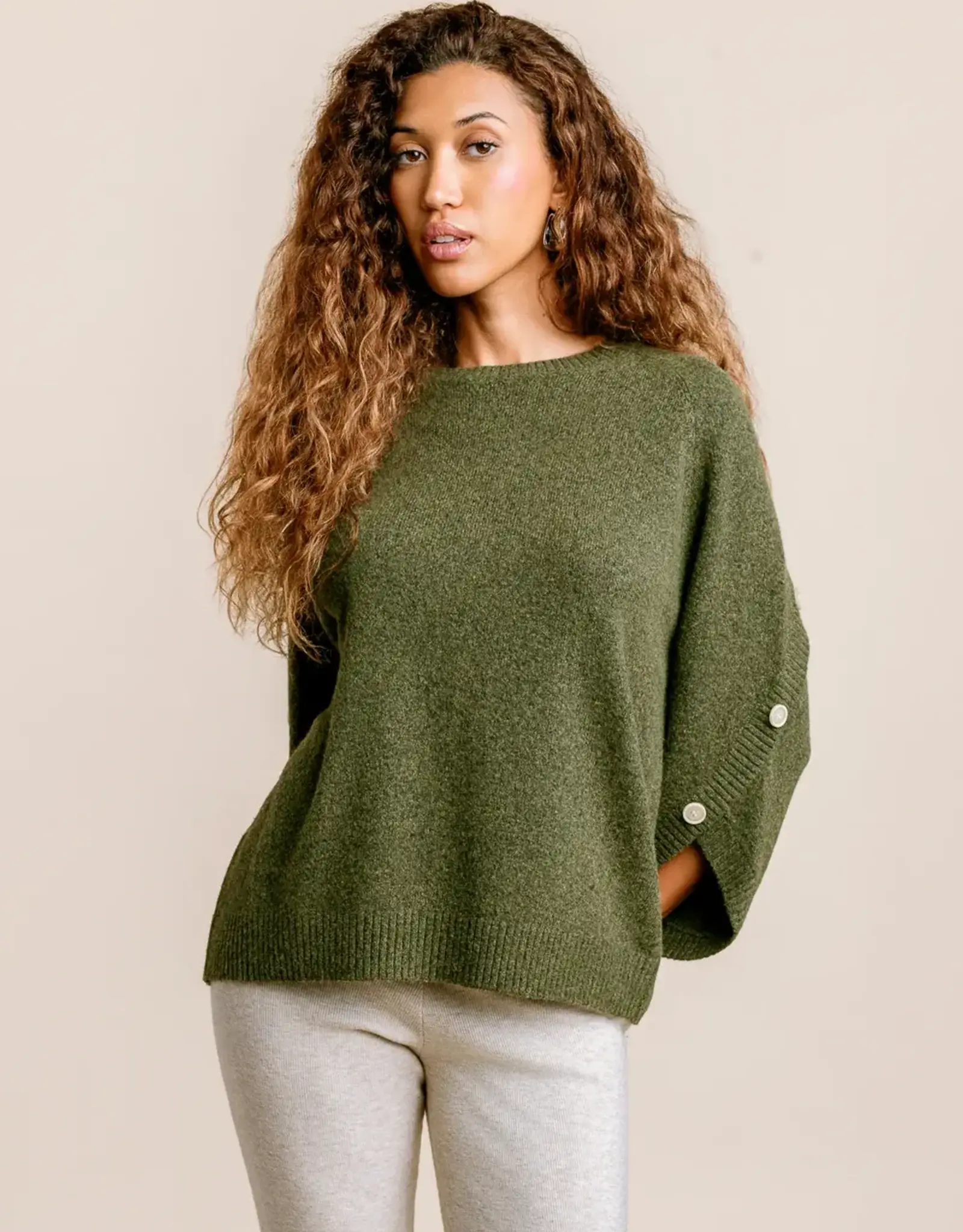 Kerisma Knits  Melody Button Sleeve Top
