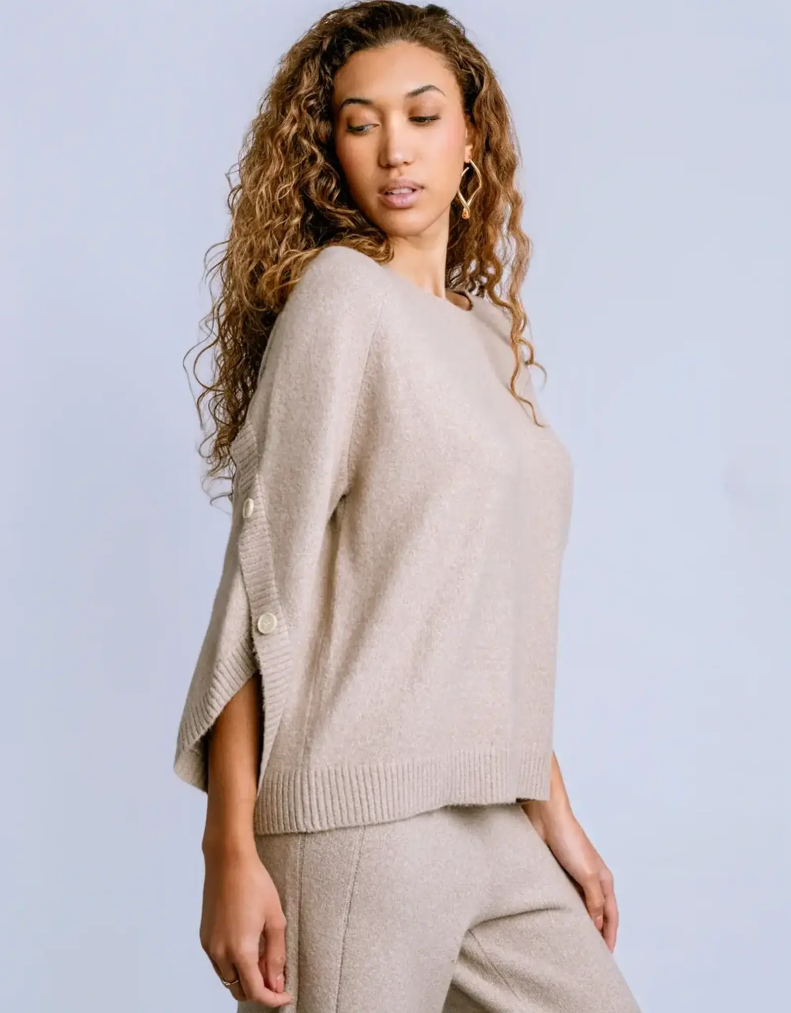 Kerisma Knits  Melody Button Sleeve Top