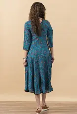 Trade Cloth Santa Fe Dress 3/4 Egyptian Floral