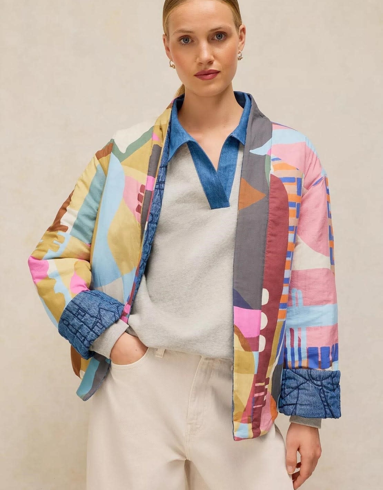 White Stuff Elodie Reversible Quilted Jacket