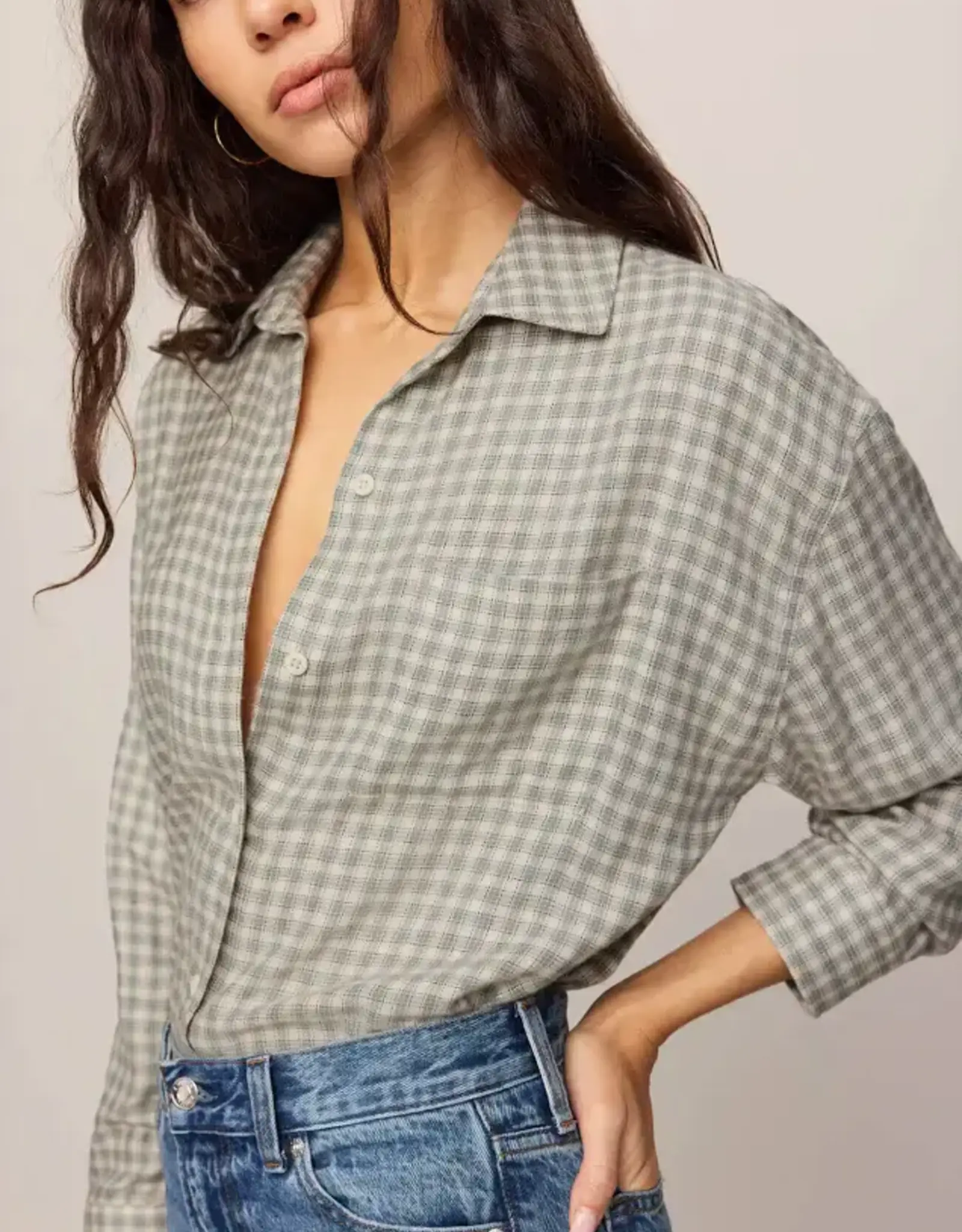 Z Supply y River Plaid Button Shirt