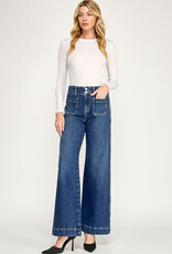 Level 99  Harper Wide Leg Jeans Baja