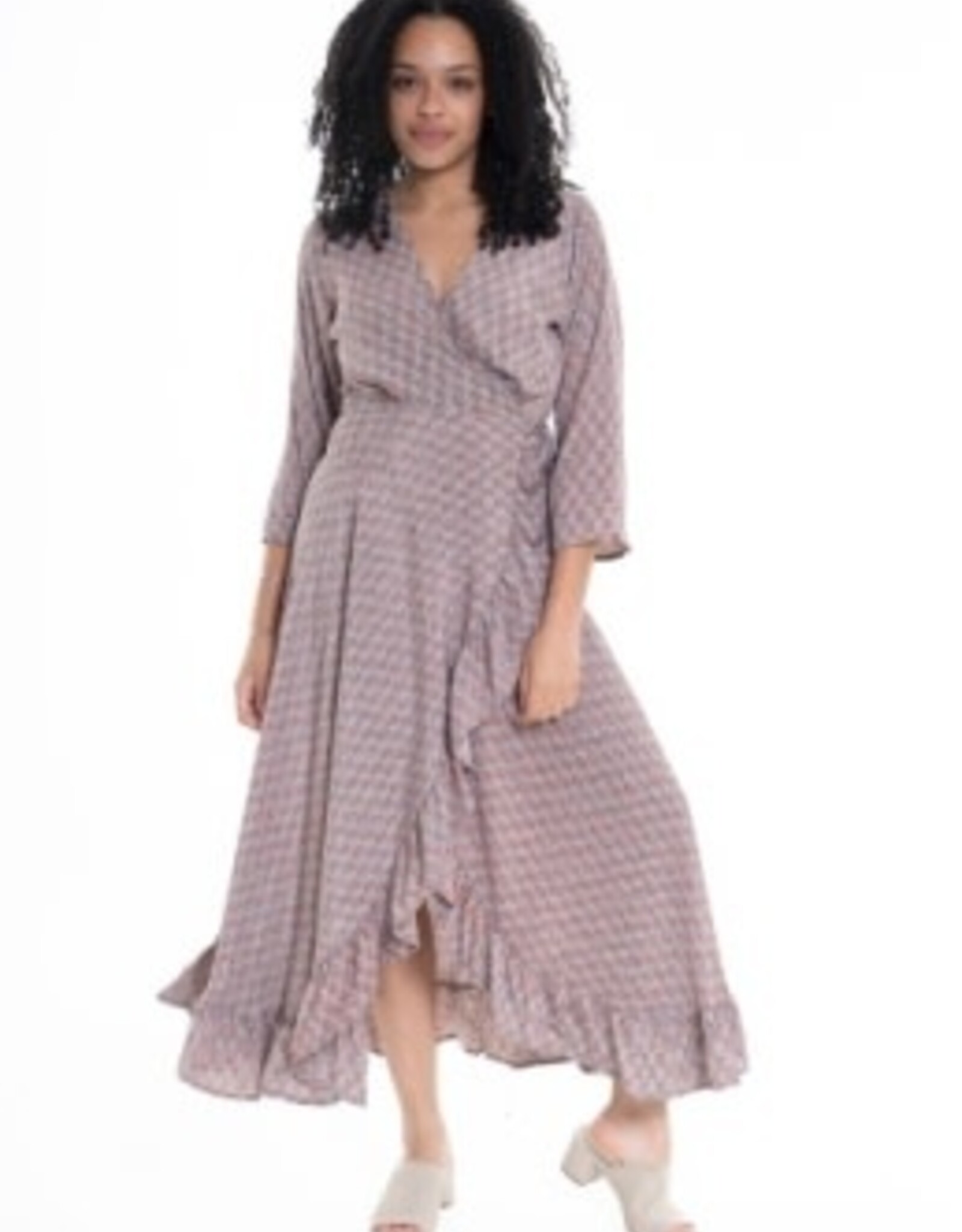 Cienna  Lychee Wrap Dress