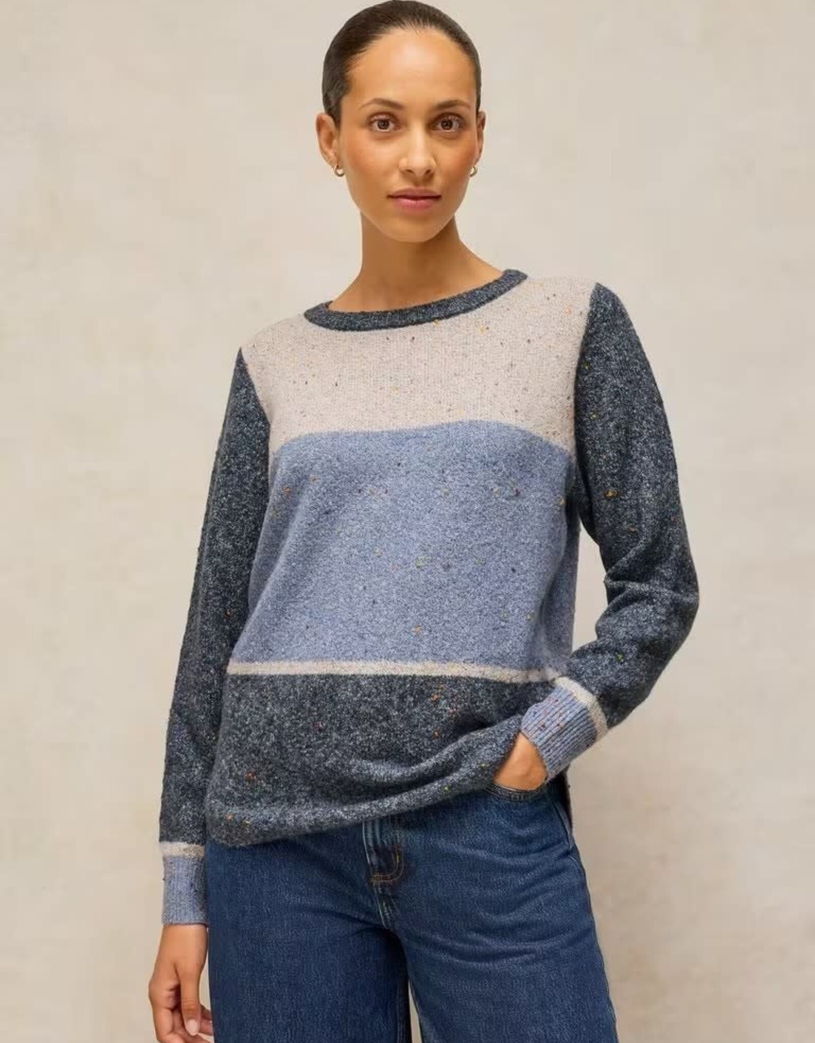White Stuff  Talia Color Block Sweater