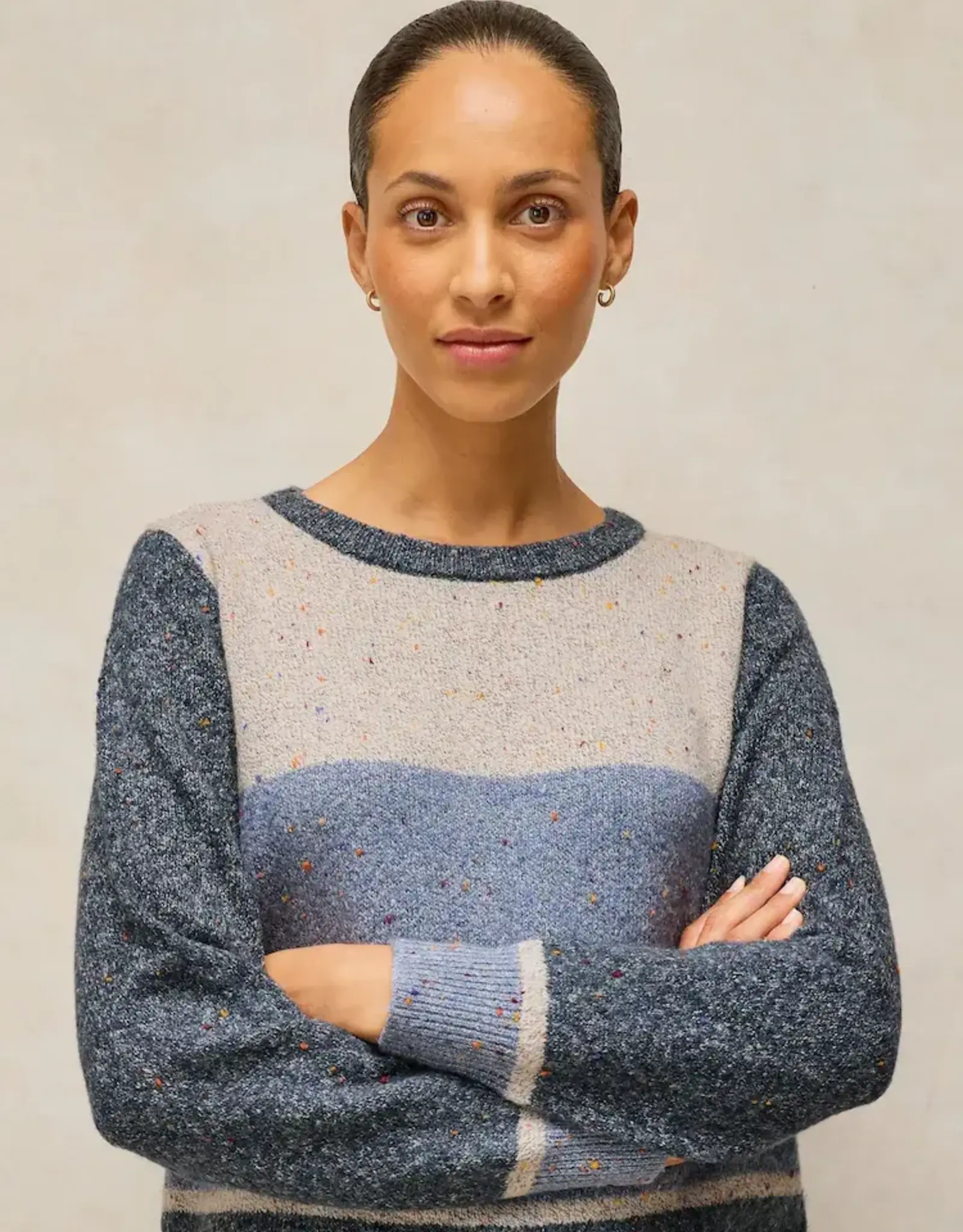 White Stuff  Talia Color Block Sweater