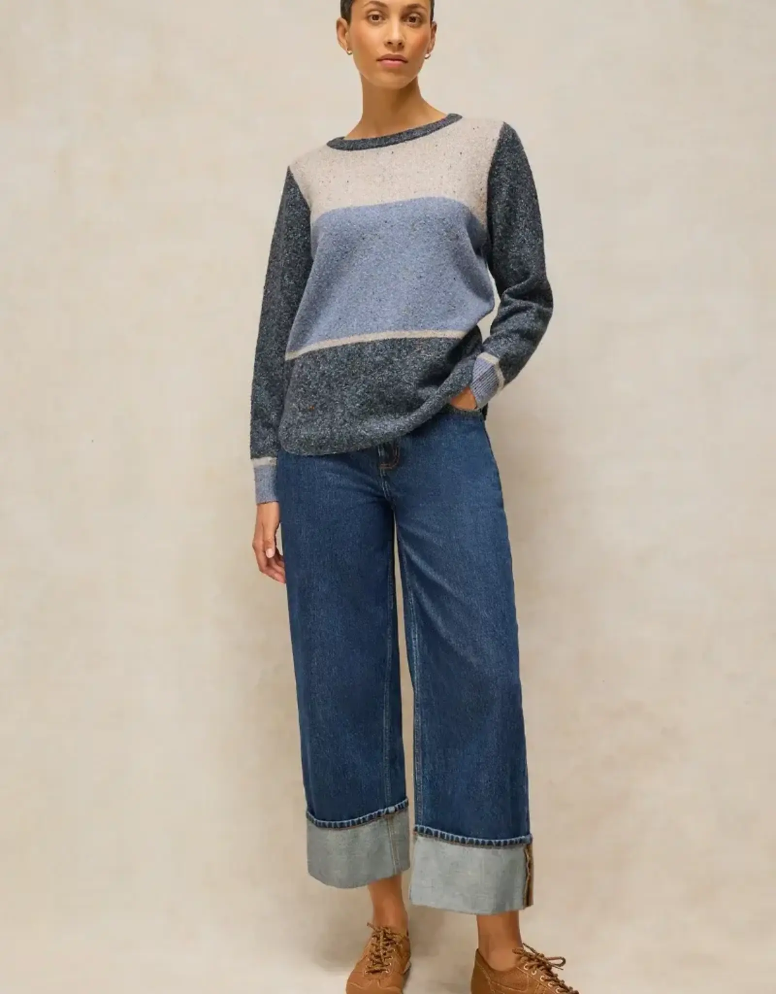 White Stuff  Talia Color Block Sweater