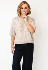 White Stuff Kate Short Sleeve  Knit Top Natural
