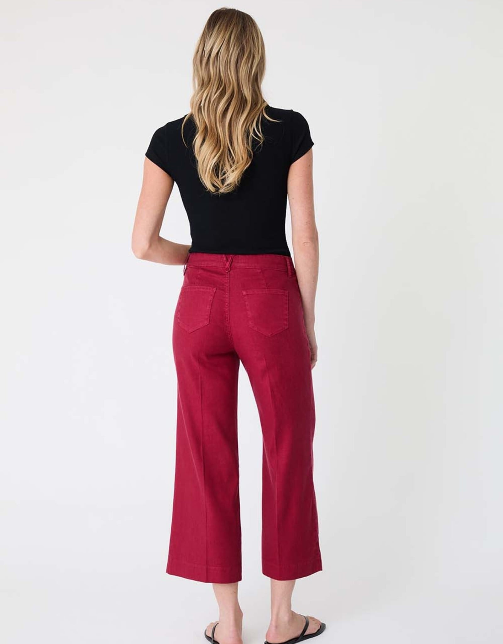 Level 99  Anabelle Crop Pants Ruby
