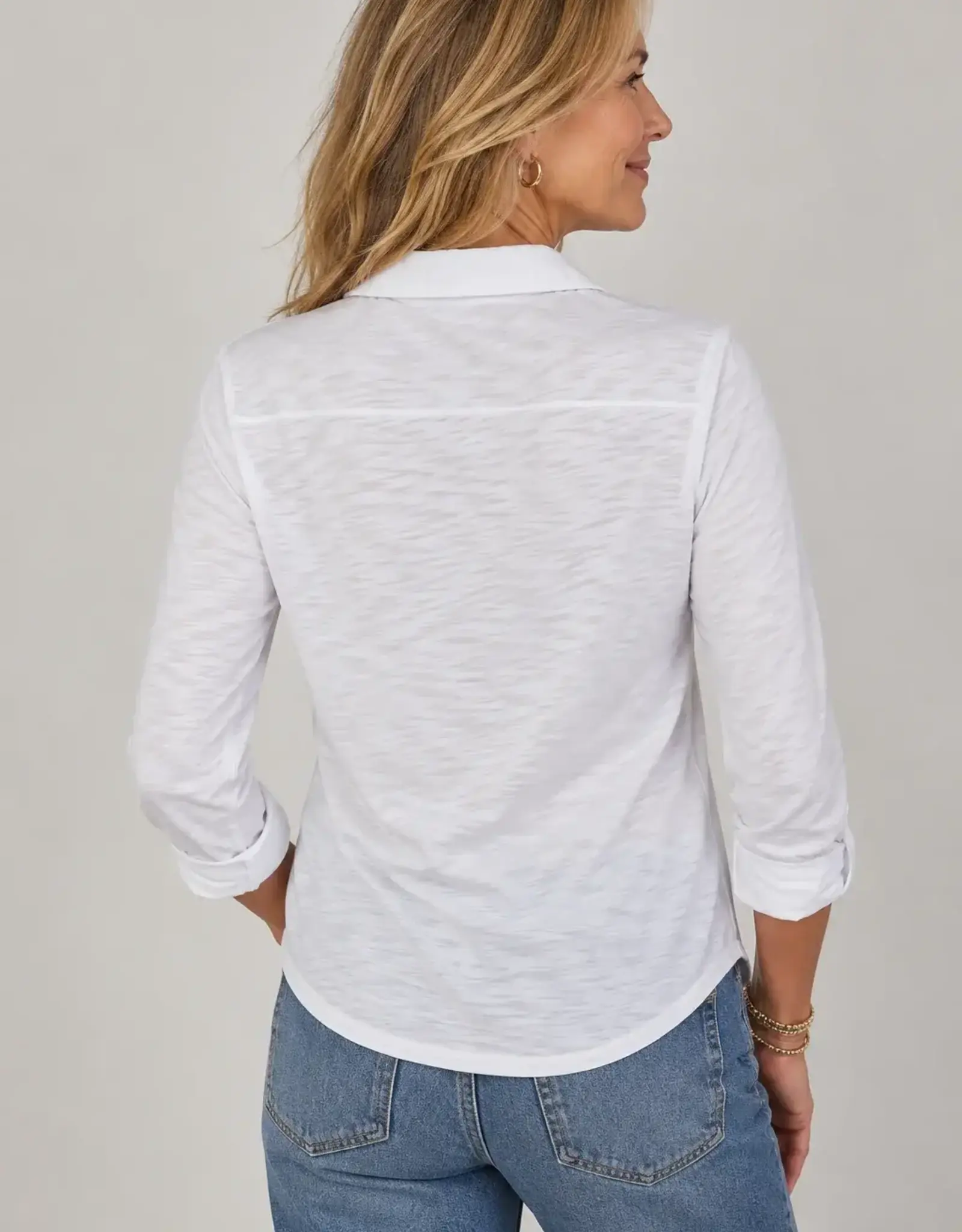 Erin Gray  Alex Button Down Cotton Shirt