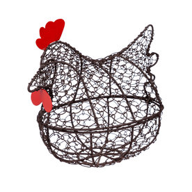 Evergreen Enterprises Metal Wire Sitting Hen Basket  3BT543