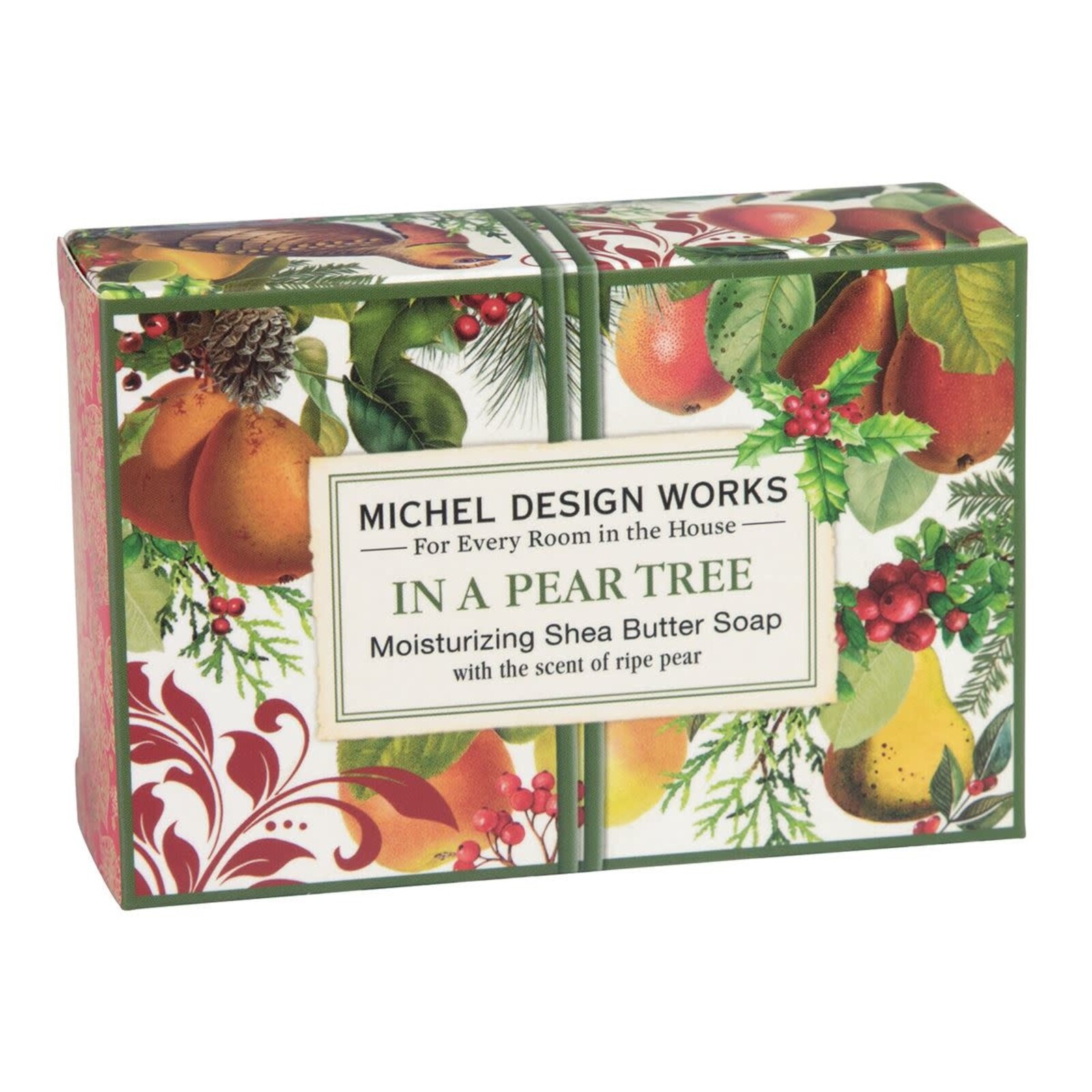 Michel Design Works In a Pear Tree Boxed Single Soap      SOAX345 loading=