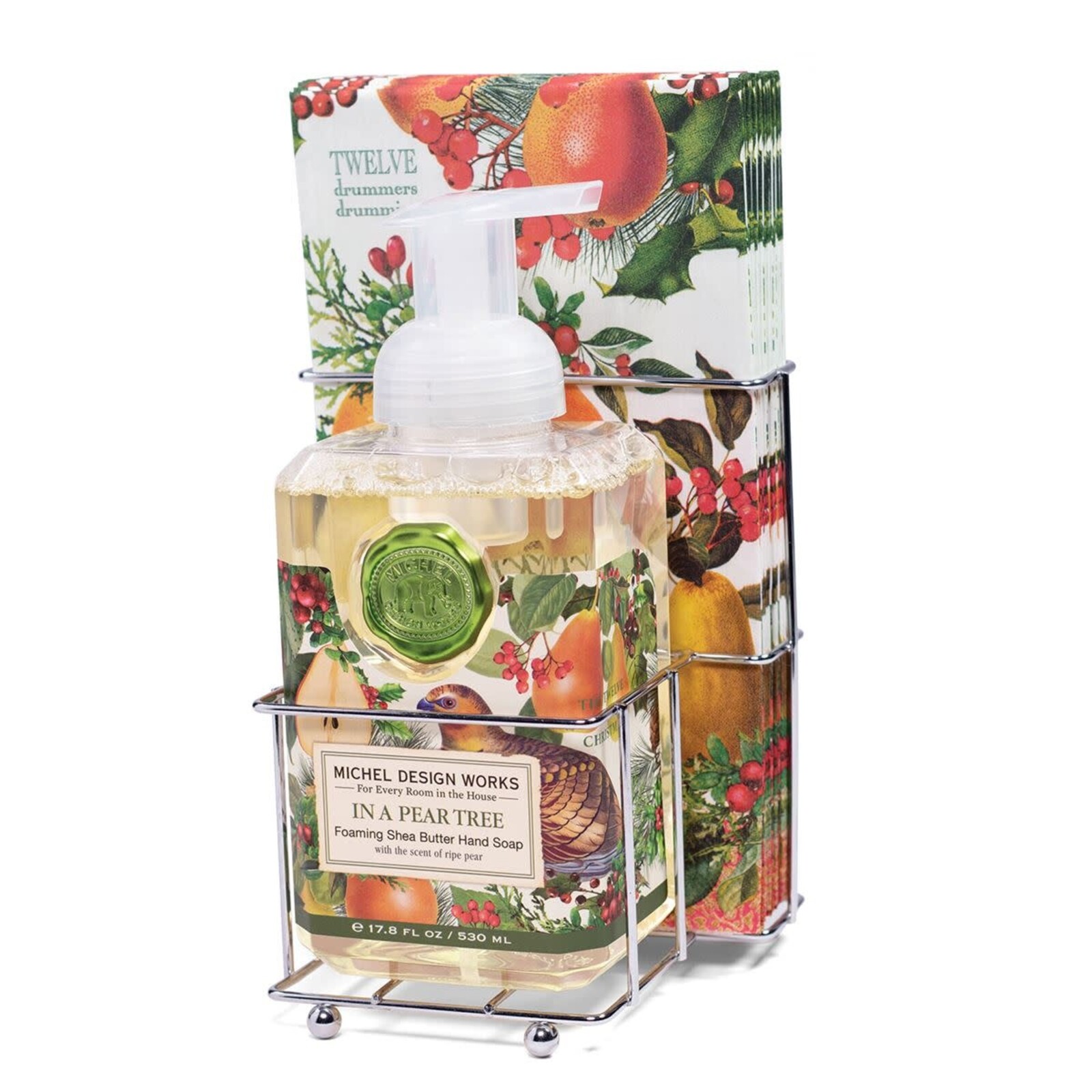 Michel Design Works In a Pear Tree Foaming Hand Soap Napkin Set  DSP345 loading=