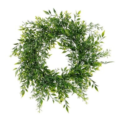 Meravic MIXED FOLIAGE WREATH 16"   E1794