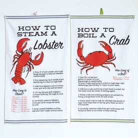 Creative Co-Op Assorted Crab/Lobster Towel