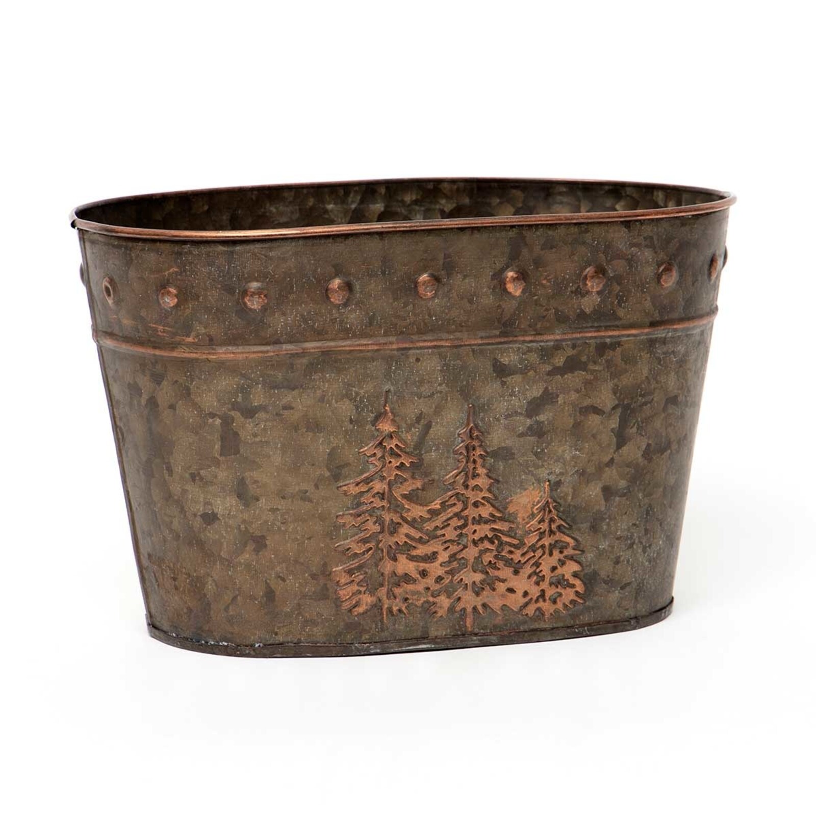 Meravic 12.5" Metal Oval Bucket loading=