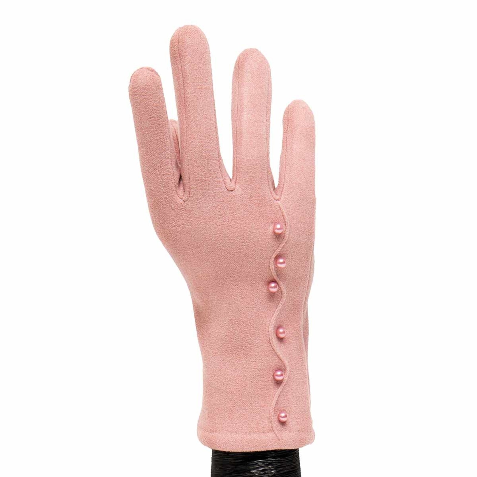 Meravic Pink  with Pearls Gloves     X8002 loading=
