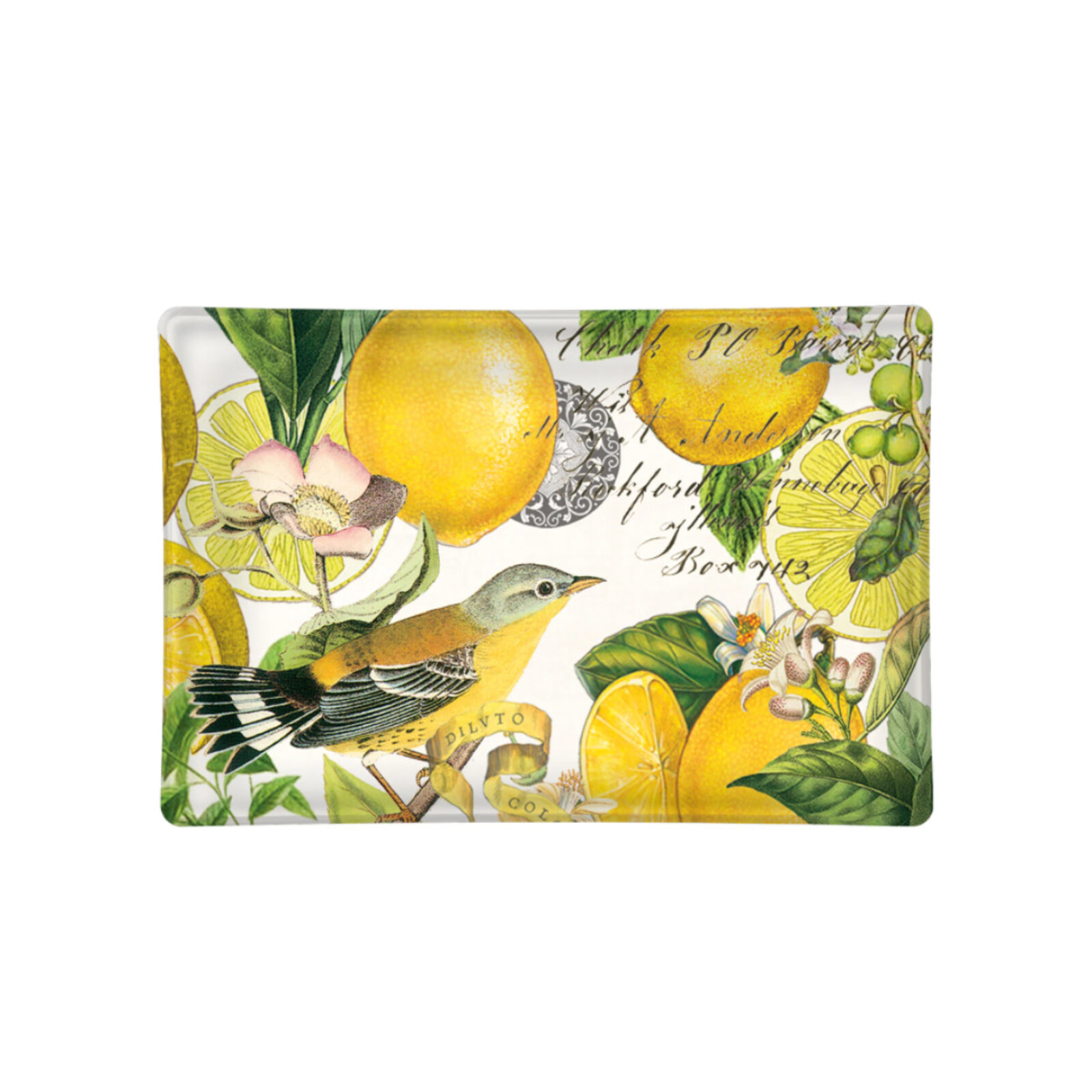 Michel Design Works Lemon Basil-GlassSoapDish loading=