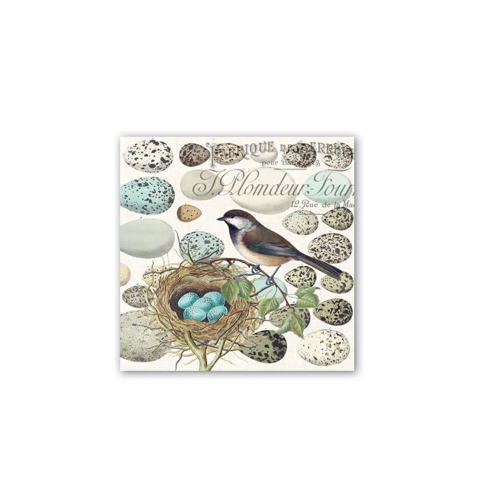 Michel Design Works Napkins- Nest & Eggs Luncheon   NAPL287 loading=