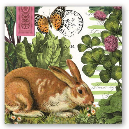 Michel Design Works GardBunny Cocktail Napkin