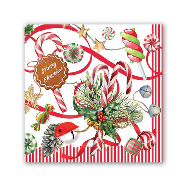 Michel Design Works Peppermint Cocktail Napkin   NAP347