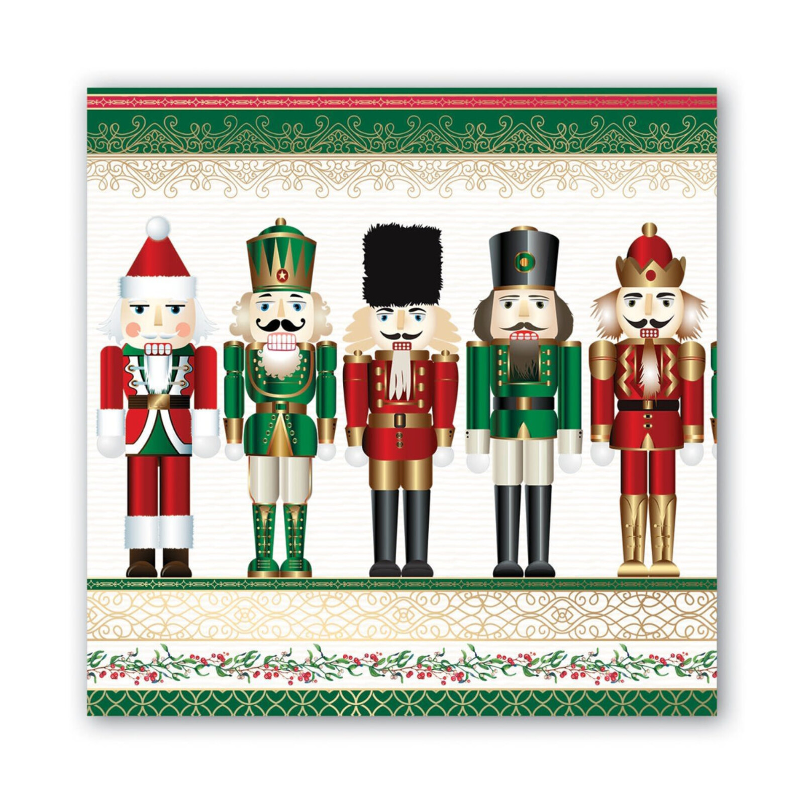 Michel Design Works Nutcracker Luncheon Napkins  NAPL313 loading=