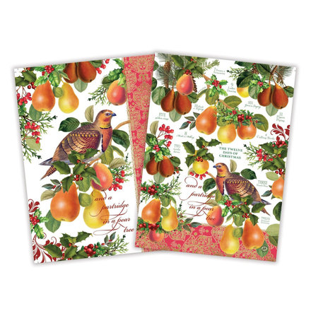 Michel Design Works In a Pear Tree Kitchen Towel Set of 2   TOWS345