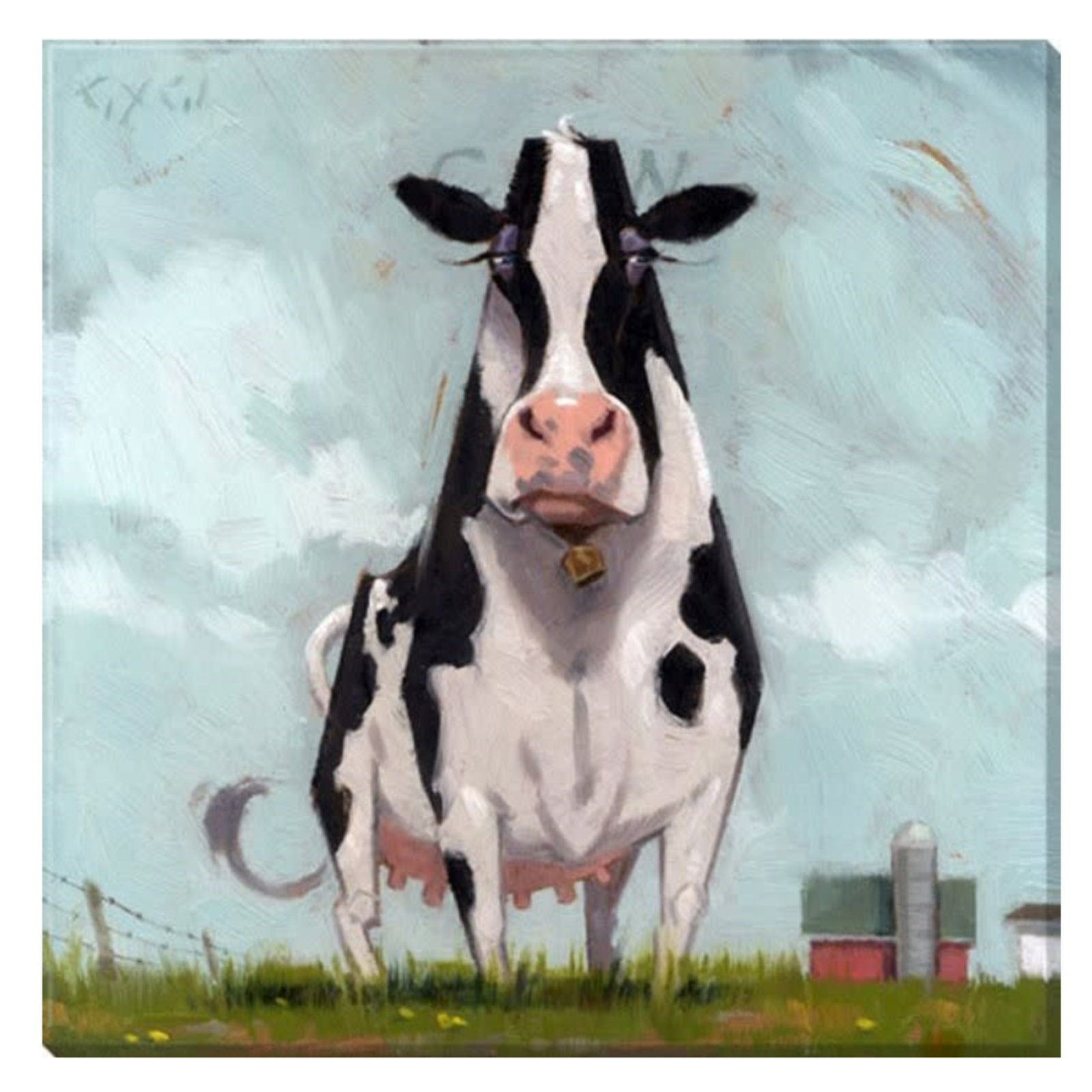 Sullivans Fanciful Cow Giclee loading=