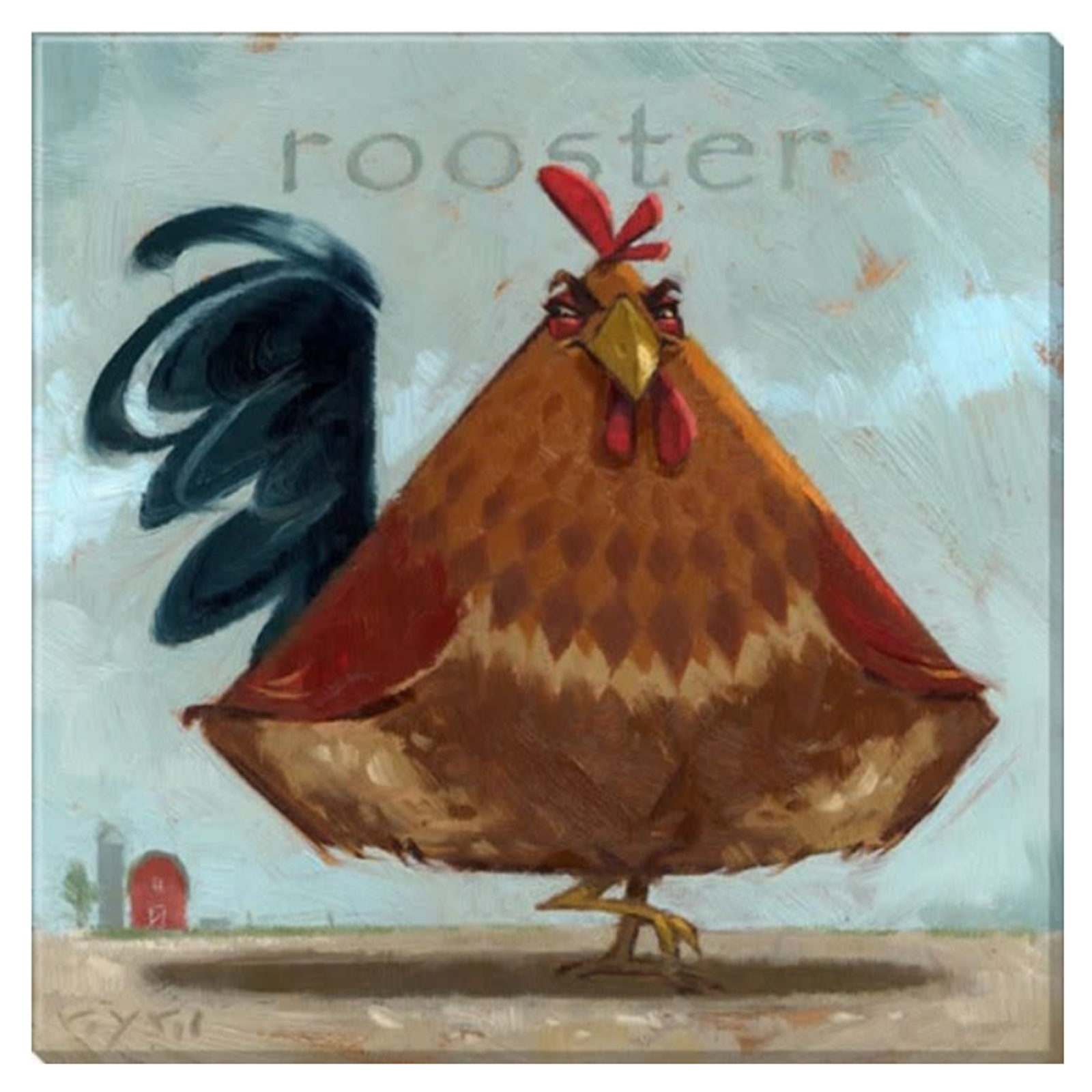 Sullivans Fanciful Rooster Giclee loading=