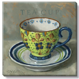 Sullivans Green-Patterned Teacup Giclee