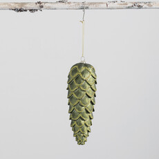 Sullivans Pinecone Ornament Green