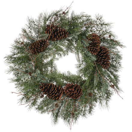 Sullivans Pine with Cones Wreath  WR817