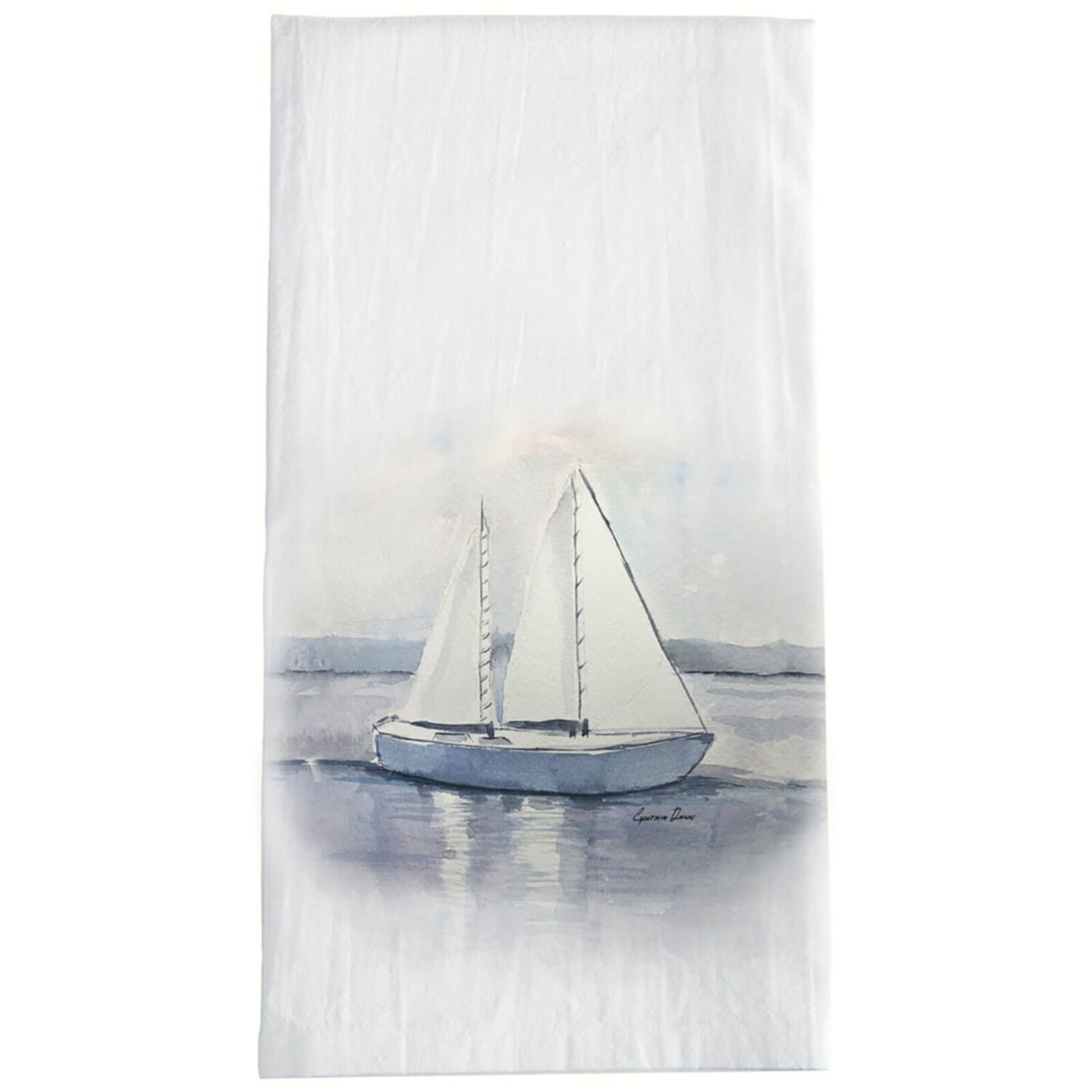 Sullivans Cotton Sailboat Towel      DSTL142 loading=