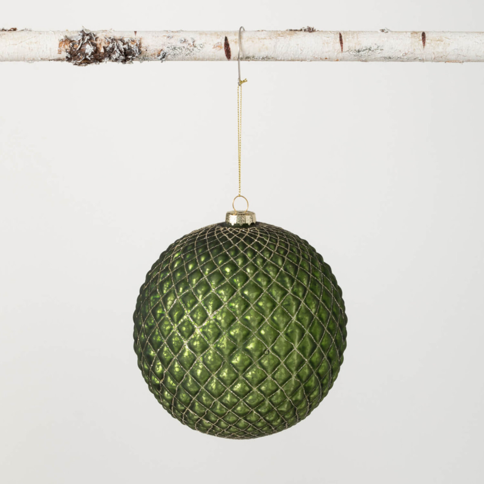 Sullivans GREEN BALL ORNAMENT     OR10013 loading=