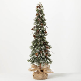 Sullivans SKINNY SNOW PINE TREE  37"     TR1114