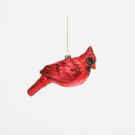 One Hundred 80 Degrees Cardinal Ornament Glass,     CG0313