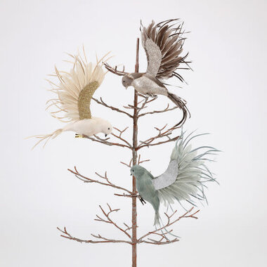 One Hundred 80 Degrees Wispy Bird Clip-on Ornament     NT0650