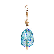 Evergreen Enterprises Art Glass Speckle Light Blue Bell Chime  2WC1822