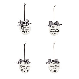 Evergreen Enterprises Ceramic Inspirational Gift Tag/ Ornament   P3913