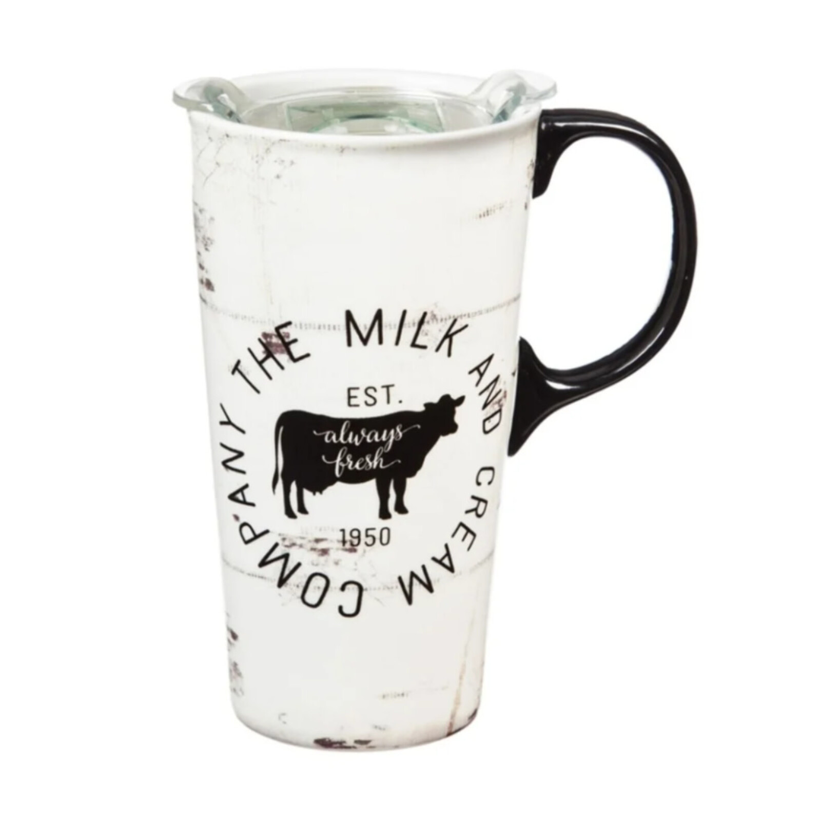 Evergreen Enterprises Ceramic Travel Cup The Milk &Cream Co 3CTC007039 loading=