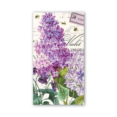 Michel Design Works Lilac and Violets Hostess Napkins       NAPH286