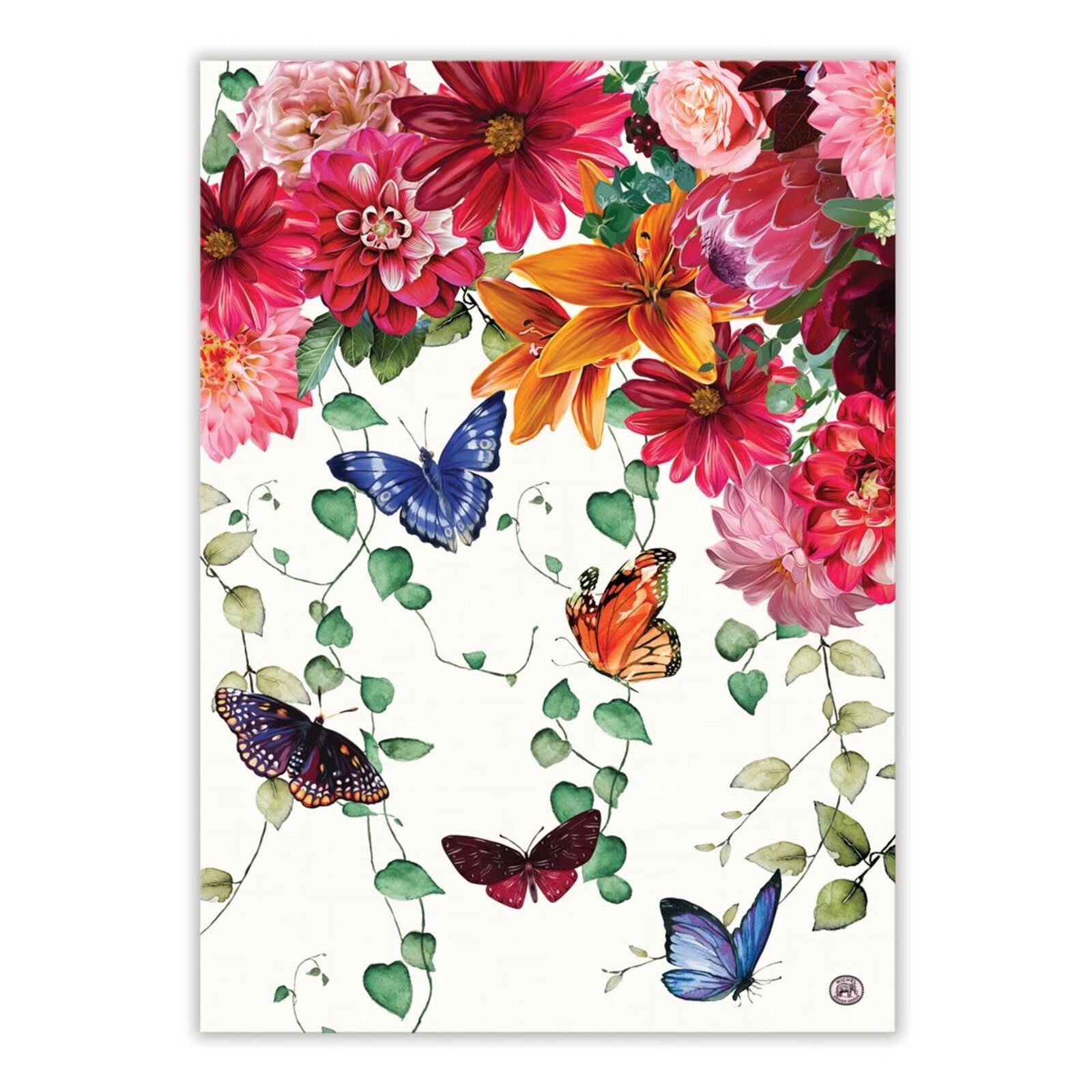 Michel Design Works Sweet Floral Melody Kitchen Towel     TOW355 loading=