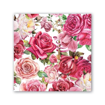 Michel Design Works Royal Rose Luncheon Napkin    NAPL357