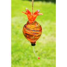 Evergreen Enterprises Hanging Art Glass Hummingbird Feeder     2HF267
