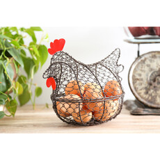 Evergreen Enterprises Metal Wire Sitting Hen Basket  3BT543