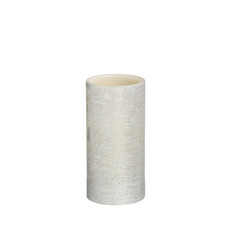 Evergreen Enterprises Silver Wax Pillar Candle/3 Set