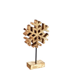 Evergreen Enterprises Wood Metallic Finish Snowflake on Stand    8TAW340S
