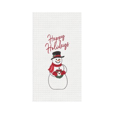 C & F Enterprise Happy Holiday Snowman Towel     C86100806
