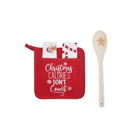 C & F Enterprise Xmas Calories Potholder Set       C46004282